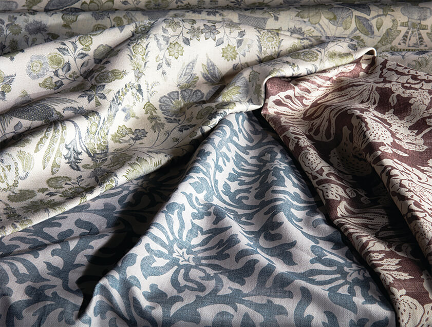 Spill Resistant V&A Floral Scroll